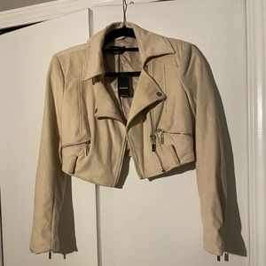 Bebe suede cropped jacket